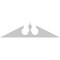 Ekena Millwork Acorn Architectural Grade PVC Pediment, 74"W x 18-1/2"H x 2-3/4"P (Pitch 6/12) PEDPS074X185ACR00 - alternate 4